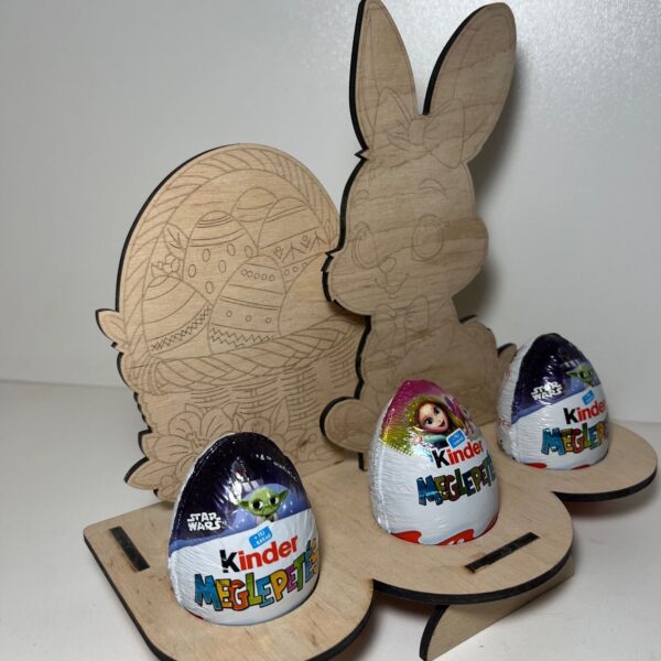 Asztali Tojástartó - 3 férőhelyes (szinezhető) - 4. kép