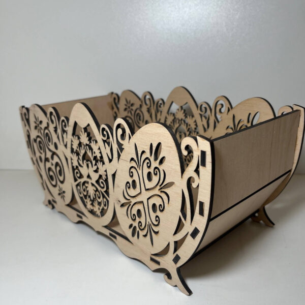 Hatalmas Húsvéti Tojástároló Kosár – Tojás Alakú Oldalfallal - 3. kép