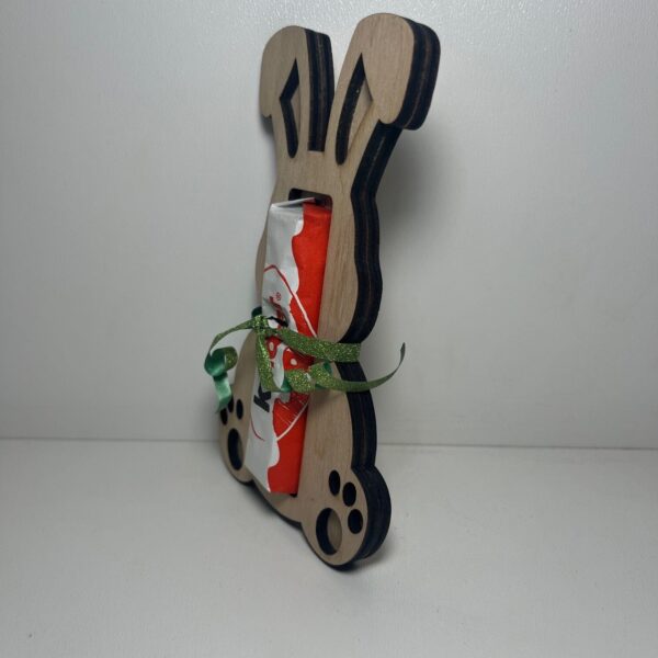 Húsvéti Nyuszi Kinder Szelet tartó/átadó (kifesthető) - 11. kép