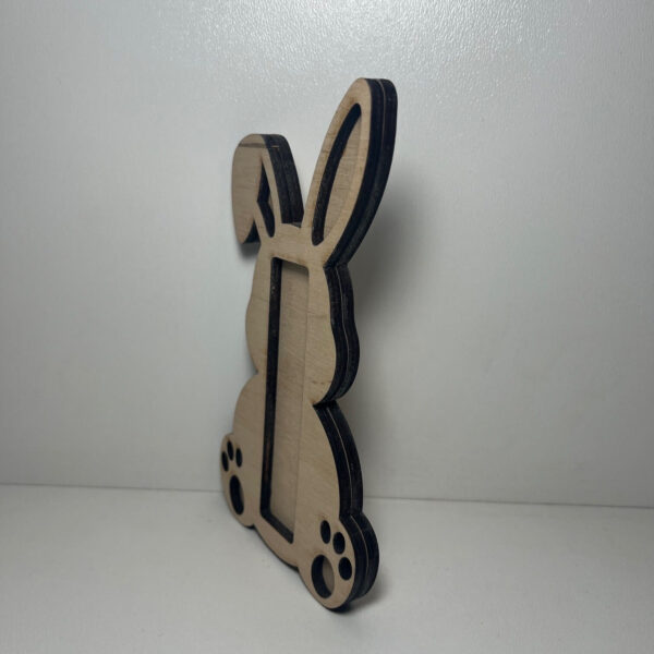 Húsvéti Nyuszi Kinder Szelet tartó/átadó (kifesthető) - 5. kép