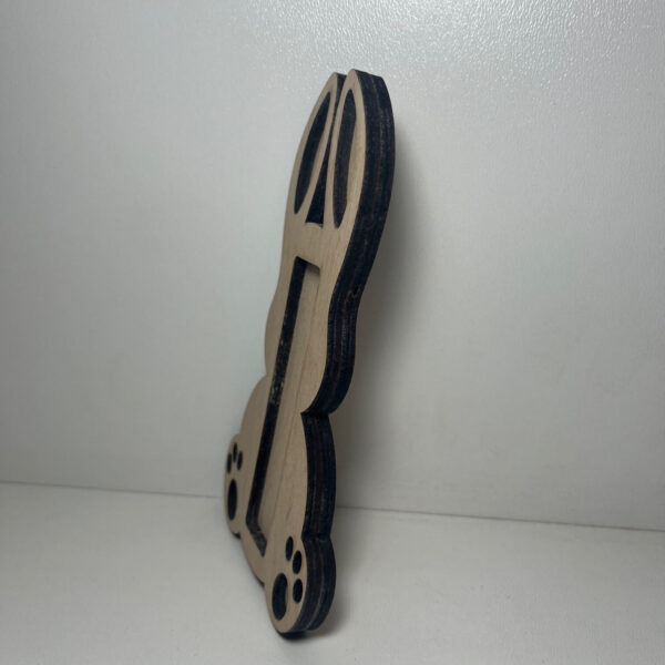 Húsvéti Nyuszi Kinder Szelet tartó/átadó (kifesthető) - 3. kép