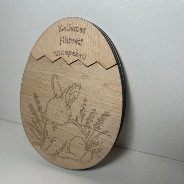 Húsvéti Pénzátadó Tojás – Kihúzható fiókos, kifesthető - 5. kép