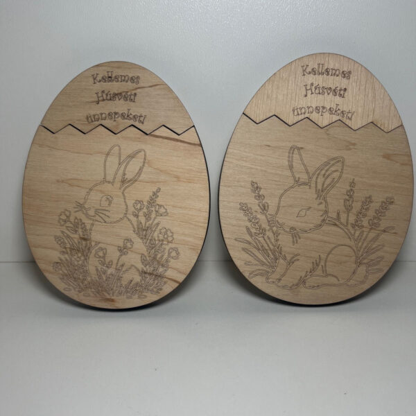 Húsvéti Pénzátadó Tojás – Kihúzható fiókos, kifesthető - 3. kép